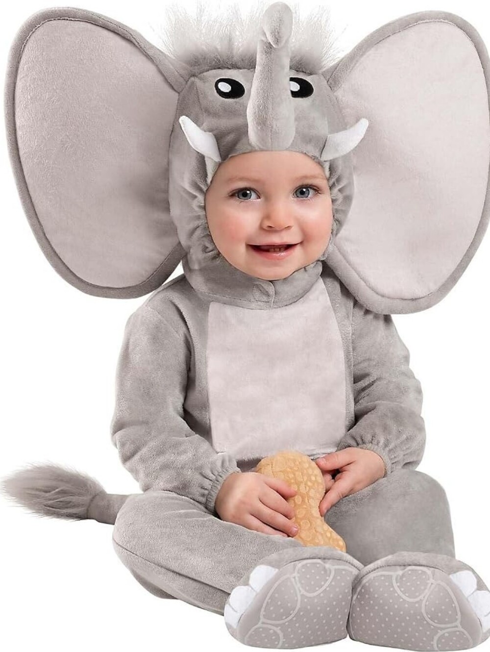 Spirit Gray Elephant Plush Kids Costume with Big Ears